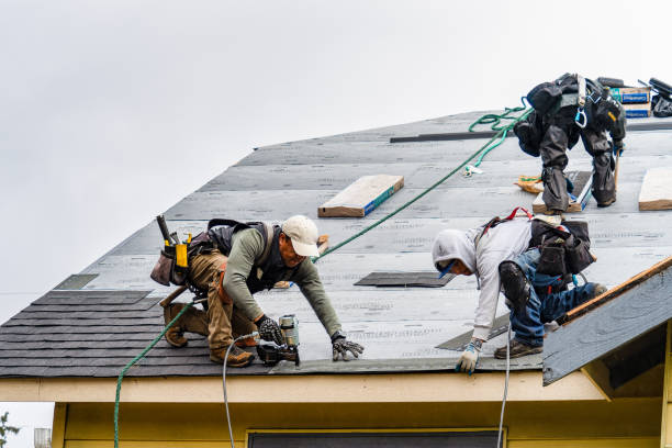 Professional Gutter Installation technician working in Willard, OH